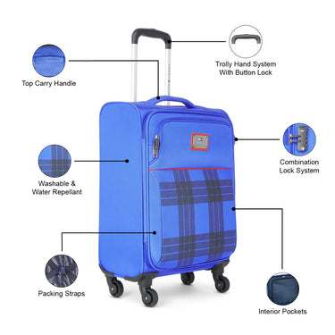Tommy Hilfiger Dazzle Lite Ultra Soft Luggage Luggage Light Blue