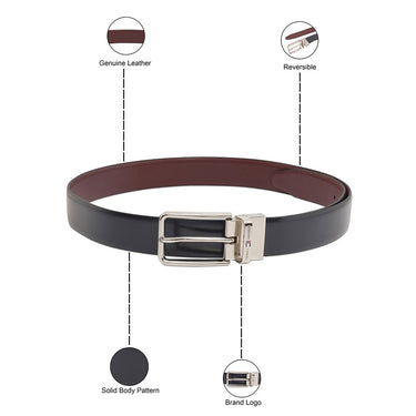 Tommy Hilfiger Bintan Men S Reversible Belt Navy Wine