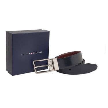 Tommy Hilfiger Bintan Men S Reversible Belt Navy Wine