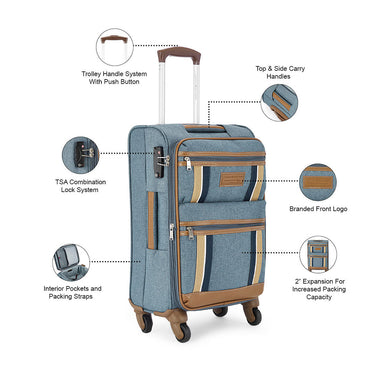 Tommy Hilfiger Scoutt Club Soft Luggage Luggage Denim Blue