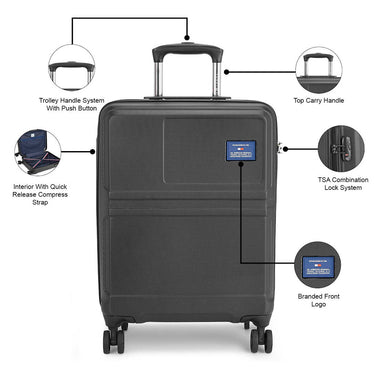 Tommy Hilfiger Alpha Hard Luggage Luggage Mint black