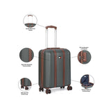 Tommy Hilfiger Graphite - B Unisex ABS Hard Luggage Olive
