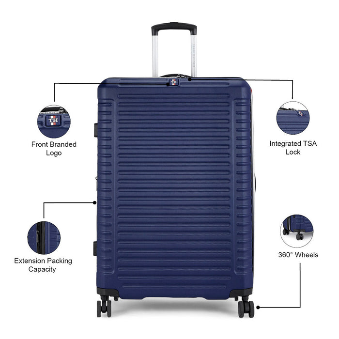 Tommy Hilfiger Hummer X Unisex ABS Hard Luggage navy