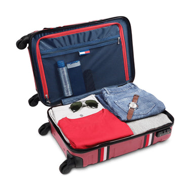 Tommy Hilfiger Thames Plus Unisex ABS Hard Luggage Wine