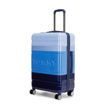 Tommy Hilfiger Unisex Triton Plus Hard Luggage Set of 2 Blue (Mid & Cargo)