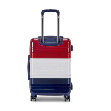 Tommy Hilfiger Triton Plus Unisex ABS Hard Luggage Red & blue