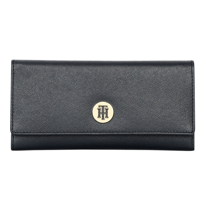 Tommy Hilfiger Roman Womens Leather Wallet Black