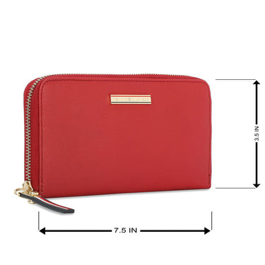 Tommy Hilfiger Tiffany Zip Around Wallet Red