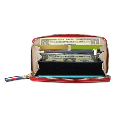 Tommy Hilfiger Tiffany Zip Around Wallet Red