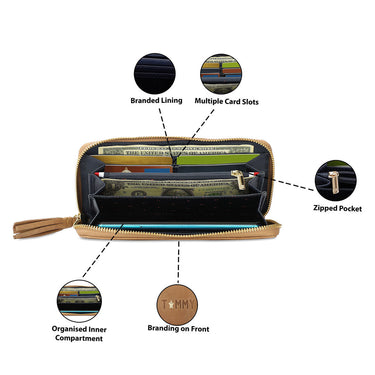 Tommy Hilfiger Tinley Zip Around Wallet Beige