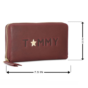 Tommy Hilfiger Tinley Zip Around Wallet Wine