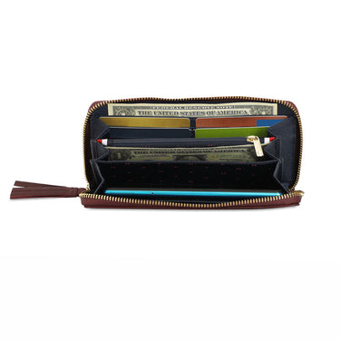 Tommy Hilfiger Tinley Zip Around Wallet Wine