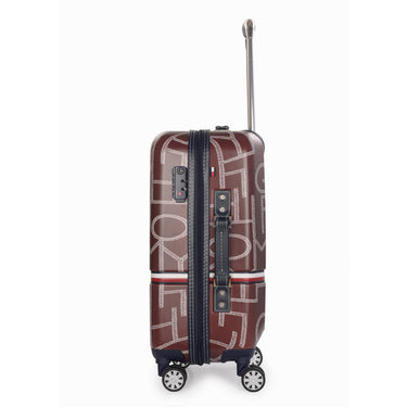 Tommy Hilfiger Twister Unisex Hard Luggage Set of 2 Brown (Mid + Cargo)