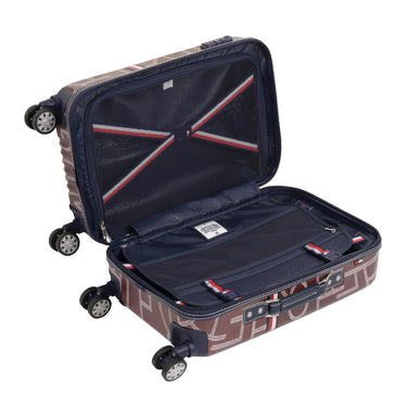 Tommy Hilfiger Twister Unisex Hard Luggage Set of 2 Brown (Mid + Cargo)