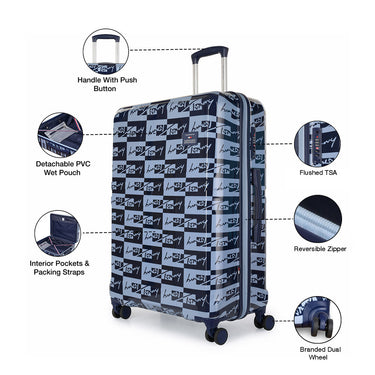 Tommy Hilfiger Spring Field Hard Luggage Set of 2 Navy (Cabin + Mid)