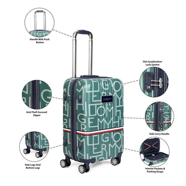 Tommy Hilfiger Twister Hard Luggage Olive