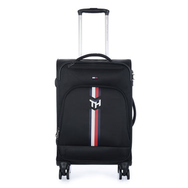 Tommy Hilfiger Kingsville Men Polyester Soft Luggage Black cabin