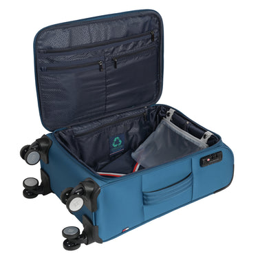 Tommy Hilfiger Kingsville Men Polyester Soft Luggage teal Cabin