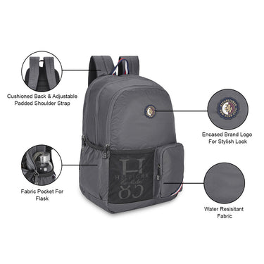 Tommy Hilfiger Fletcher Non Laptop Backpack Granite Grey