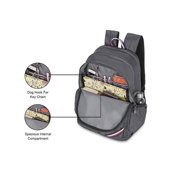 Tommy Hilfiger Fletcher Non Laptop Backpack Granite Grey