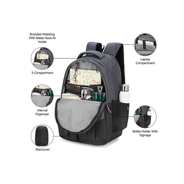 Tommy Hilfiger Camdyn Laptop Backpack Grey
