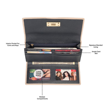 Tommy Hilfiger Ercina Women's Leather Wallet Beige