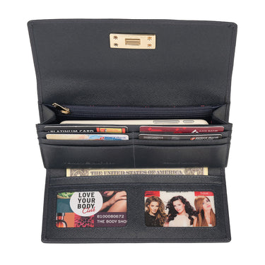 Tommy Hilfiger Ercina Women's Leather Wallet Navy