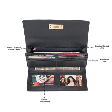 Tommy Hilfiger Ercina Women's Leather Wallet Navy