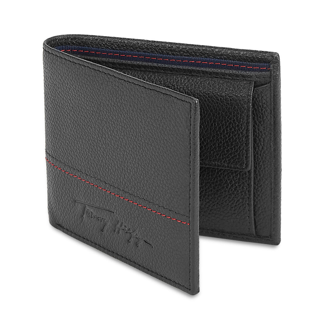 Tommy Hilfiger Cannobio Mens Leather Global Coin Wallet Black