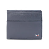 Tommy Hilfiger Bellagio Mens Leather Global Coin Wallet-Navy
