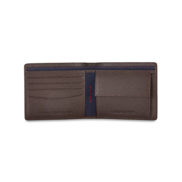 Tommy Hilfiger Limone Mens Leather Global Coin Wallet-Brown