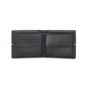 Tommy Hilfiger Sirmione Mens Leather Global Coin Wallet-Black