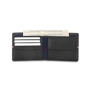 Tommy Hilfiger Sirmione Mens Leather Global Coin Wallet-Black