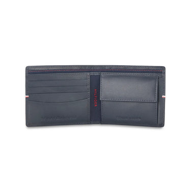 Tommy Hilfiger Sirmione Mens Leather Global Coin Wallet-Navy