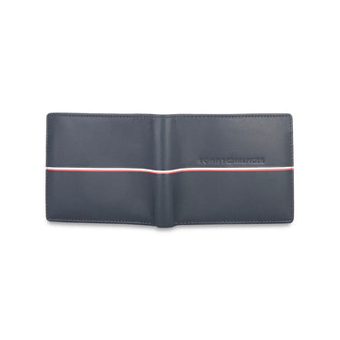 Tommy Hilfiger Sirmione Mens Leather Global Coin Wallet-Navy