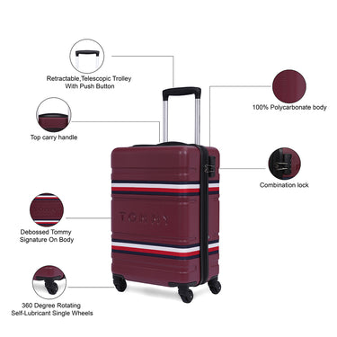 The Vertical Thames Pro Unisex Hard Luggage wine