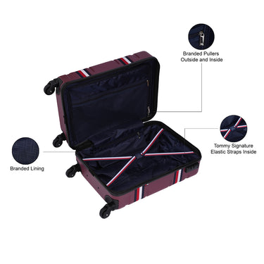 The Vertical Thames Pro Unisex Hard Luggage wine