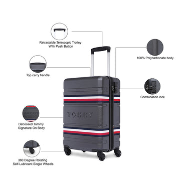 The Vertical Thames Pro Unisex Hard Luggage Grey