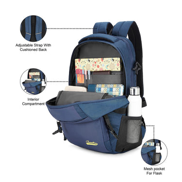 UCB Kenzo Laptop Backpack Navy