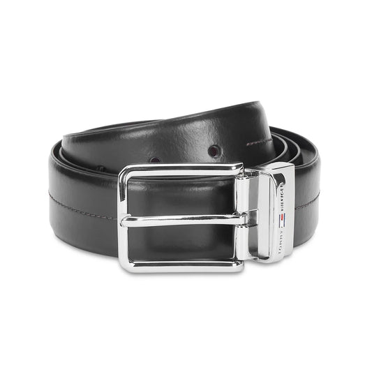 Tommy Hilfiger Aberdeen Men's Reversible Leather Belt-Black