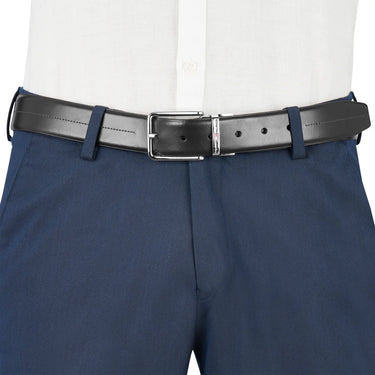 Tommy Hilfiger Aberdeen Men's Reversible Leather Belt-Black