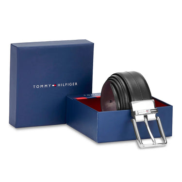 Tommy Hilfiger Aberdeen Men's Reversible Leather Belt-Black