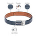Tommy Hilfiger Aberdeen Men's Reversible Leather Belt-Navy-Tan