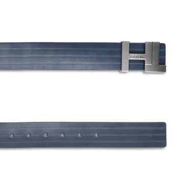 Tommy Hilfiger Carlisle Men's Reversible Leather Belt-Navy-Tan