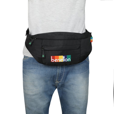 United Colors of Benetton Trellis Waist Pouch black