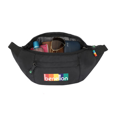 United Colors of Benetton Trellis Waist Pouch black