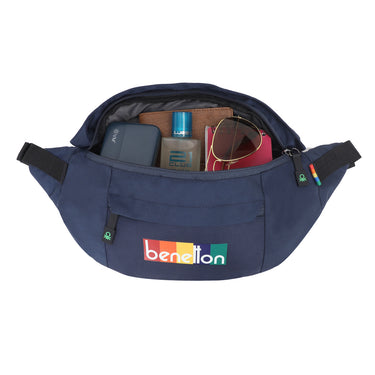 United Colors of Benetton Trellis Waist Pouch Navy