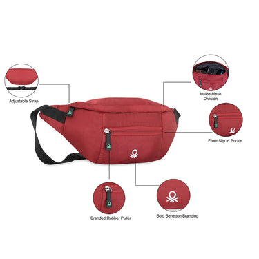 United Colors of Benetton Augustus Waist Pouch Wine