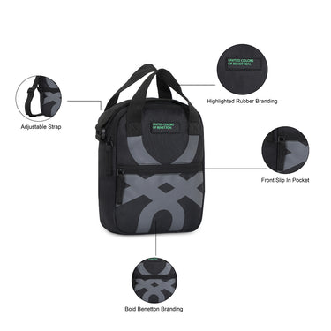 United Colors of Benetton Kolten Crossbody Black