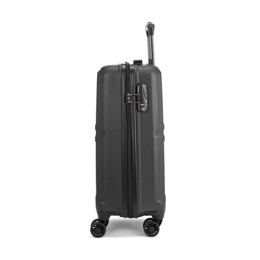 Tommy Hilfiger Alpha Unisex Hard Luggage Set of 2 Black (Mid + Cargo) 